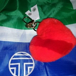 Tory Burch Heart Pom Pom